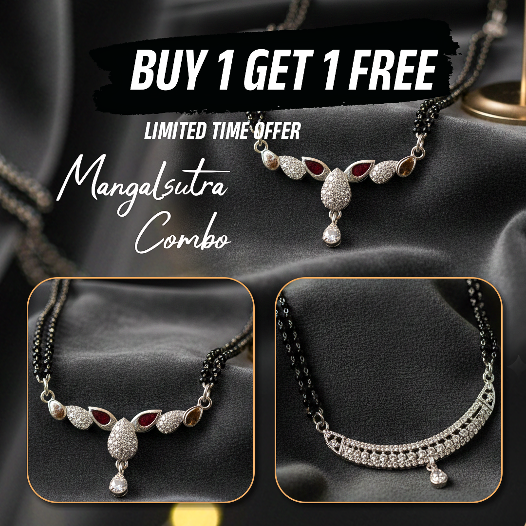 β¨ Elegant Jewelry & Mangalsutra Combo β Perfect Harmony of Tradition & Style β¨