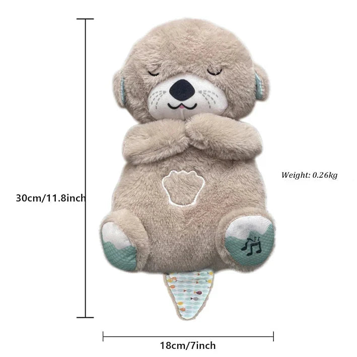 Music Otter Education of Sound and Light Soothing Sound Sleep Otter Baby Put to Sleep Music Breathing Teddy Bear