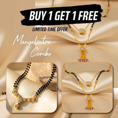 ✨ Elegant Jewelry & Mangalsutra Combo — Perfect Harmony of Tradition & Style ✨