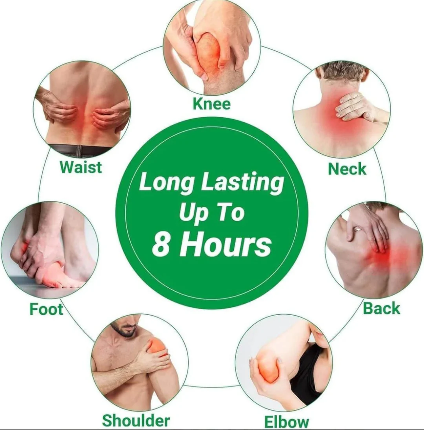 Knee Pain Relief Stickers Natural Pain Relief & Joint Pain Knee Patch (Pack of 10)